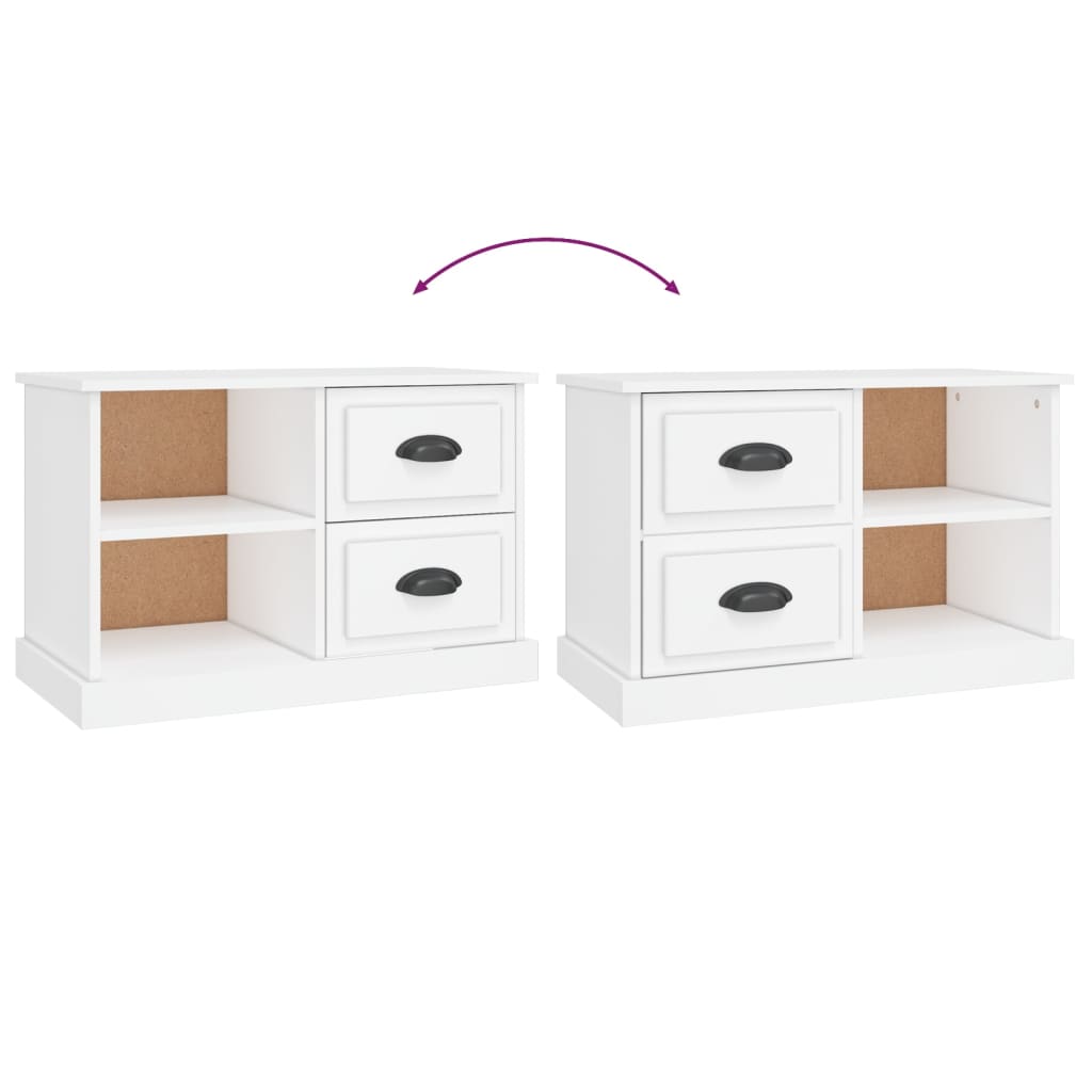 vidaXL TV Cabinet White 73x35.5x47.5 cm Engineered Wood