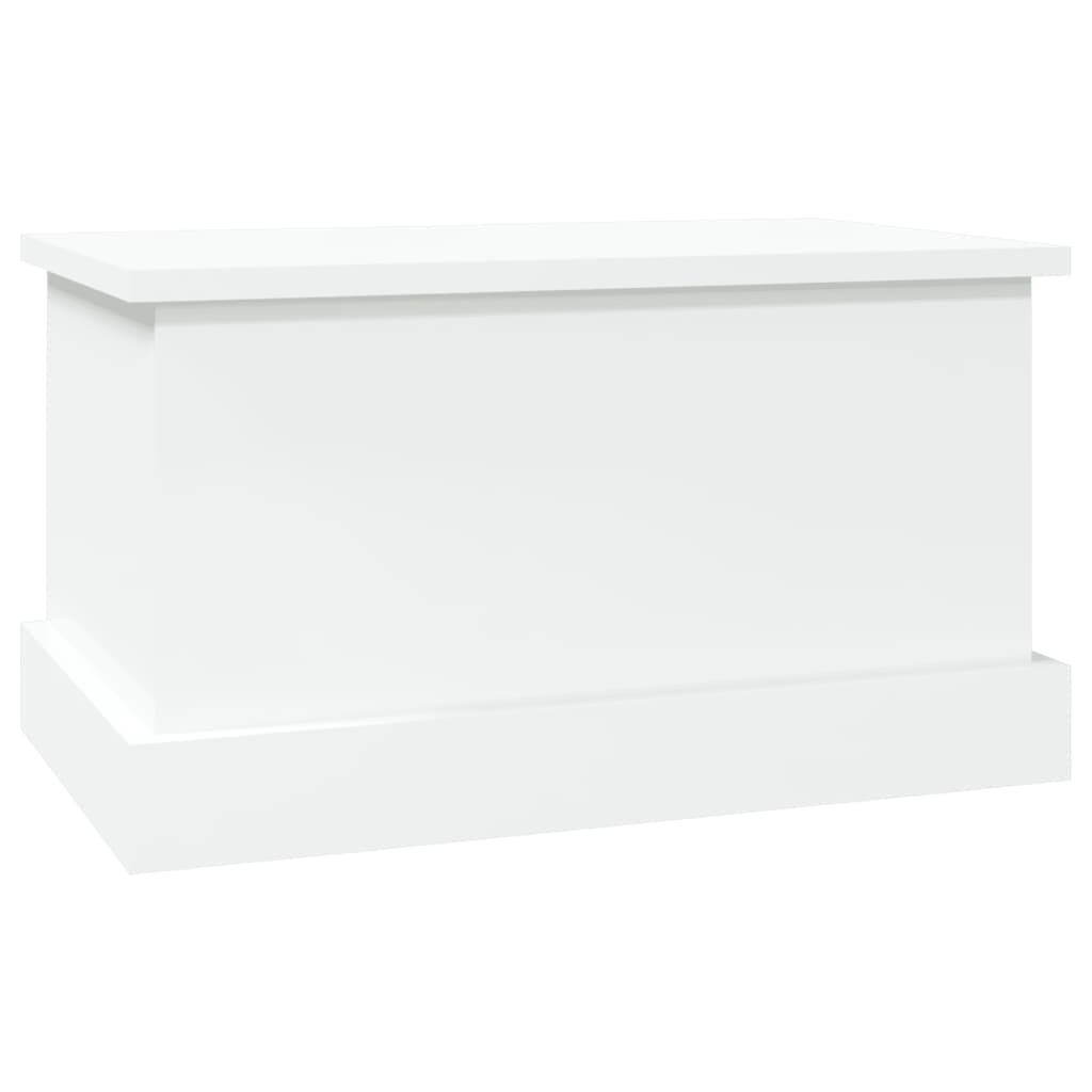 vidaXL Storage Box High Gloss White 50x30x28 cm Engineered Wood