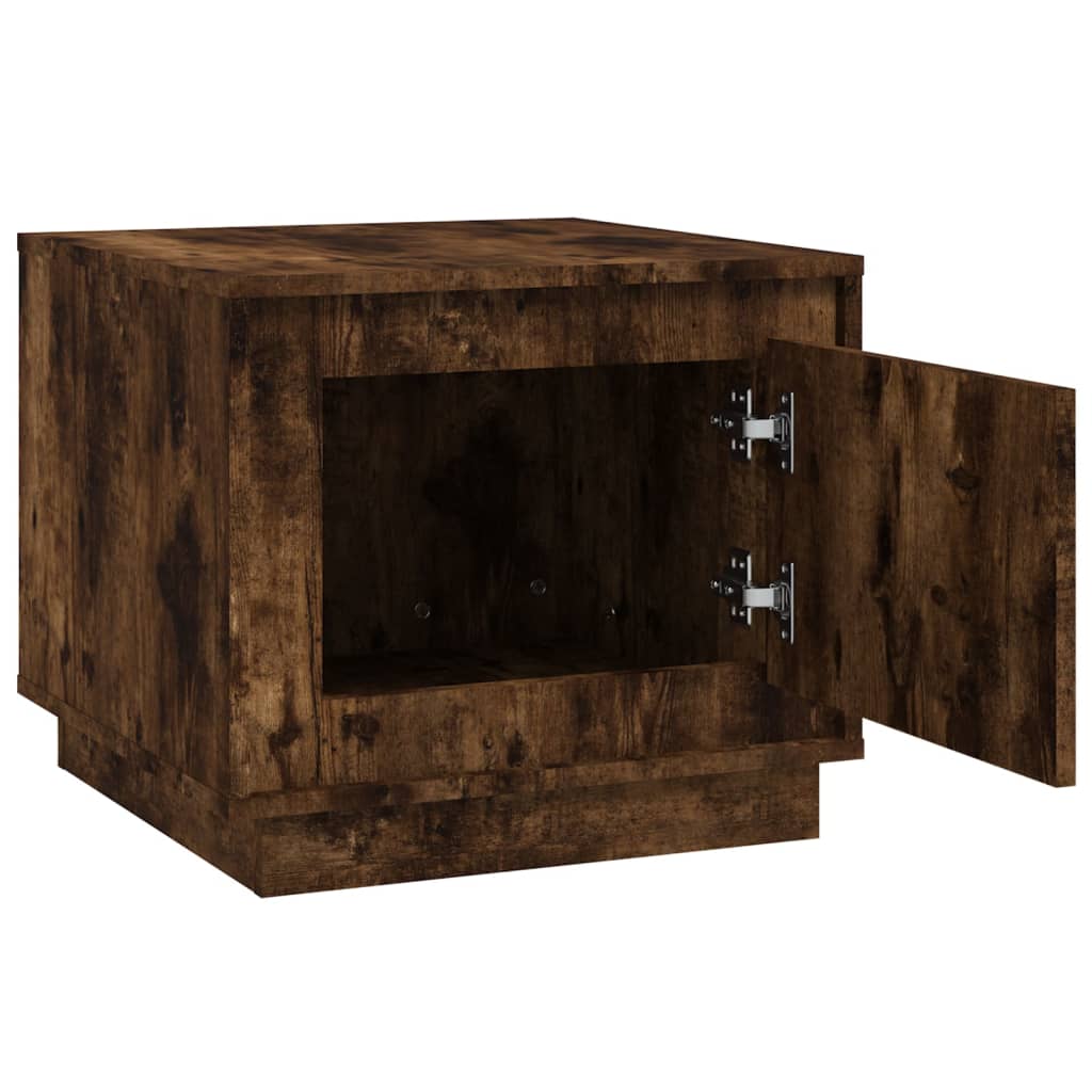vidaXL Coffee Table Smoked Oak 51x50x44 cm Engineered Wood