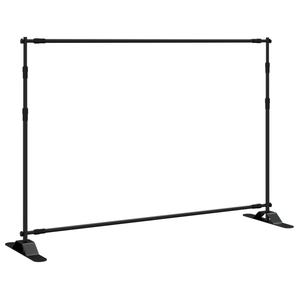 vidaXL Backdrop Stand Black 305x243 cm Steel