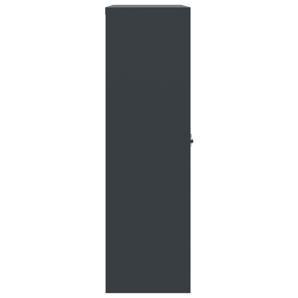 vidaXL File Cabinet Anthracite 90x40x140 cm Steel
