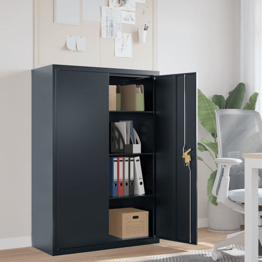 vidaXL File Cabinet Anthracite 90x40x140 cm Steel