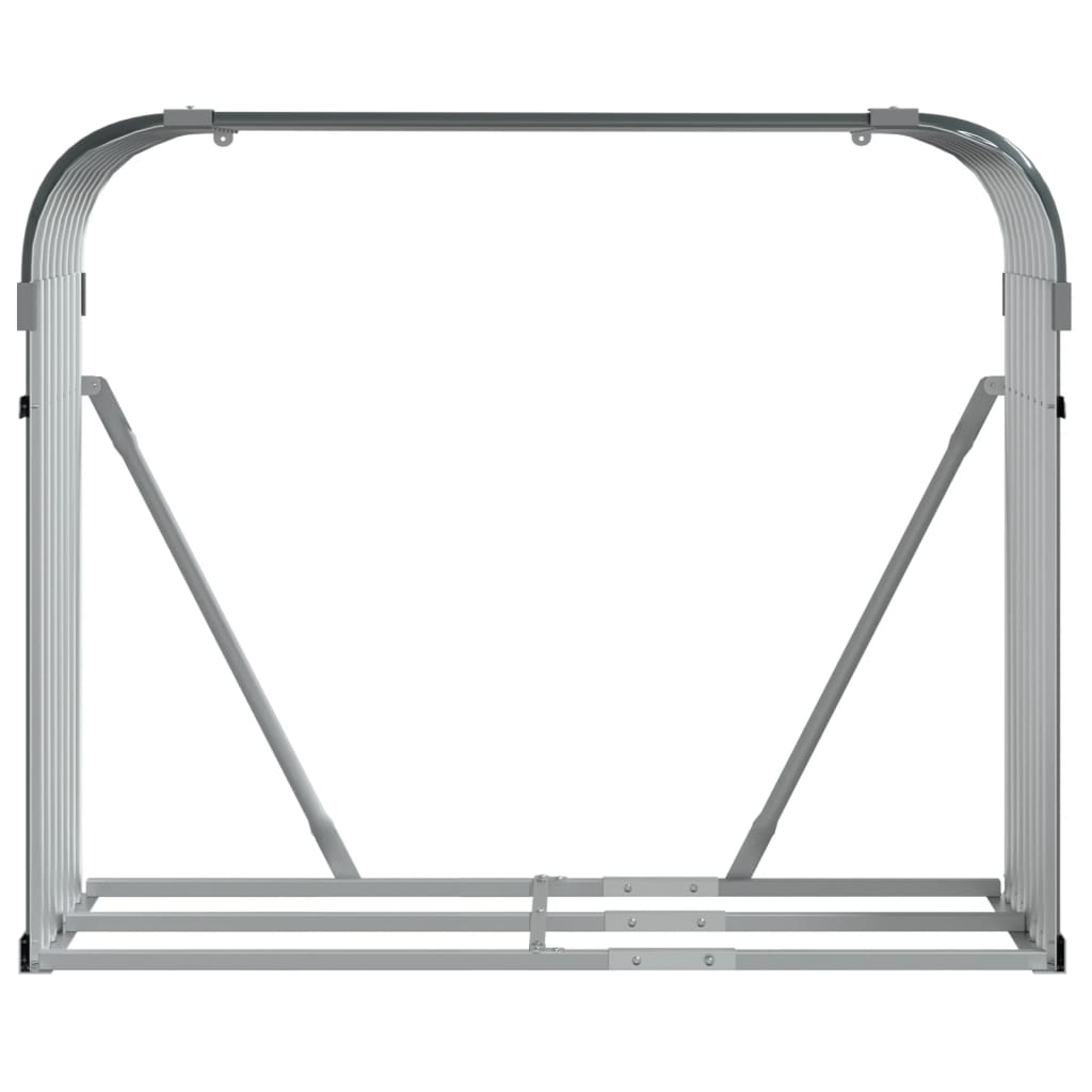 vidaXL Log Holder Anthracite 120x45x100 cm Galvanised Steel