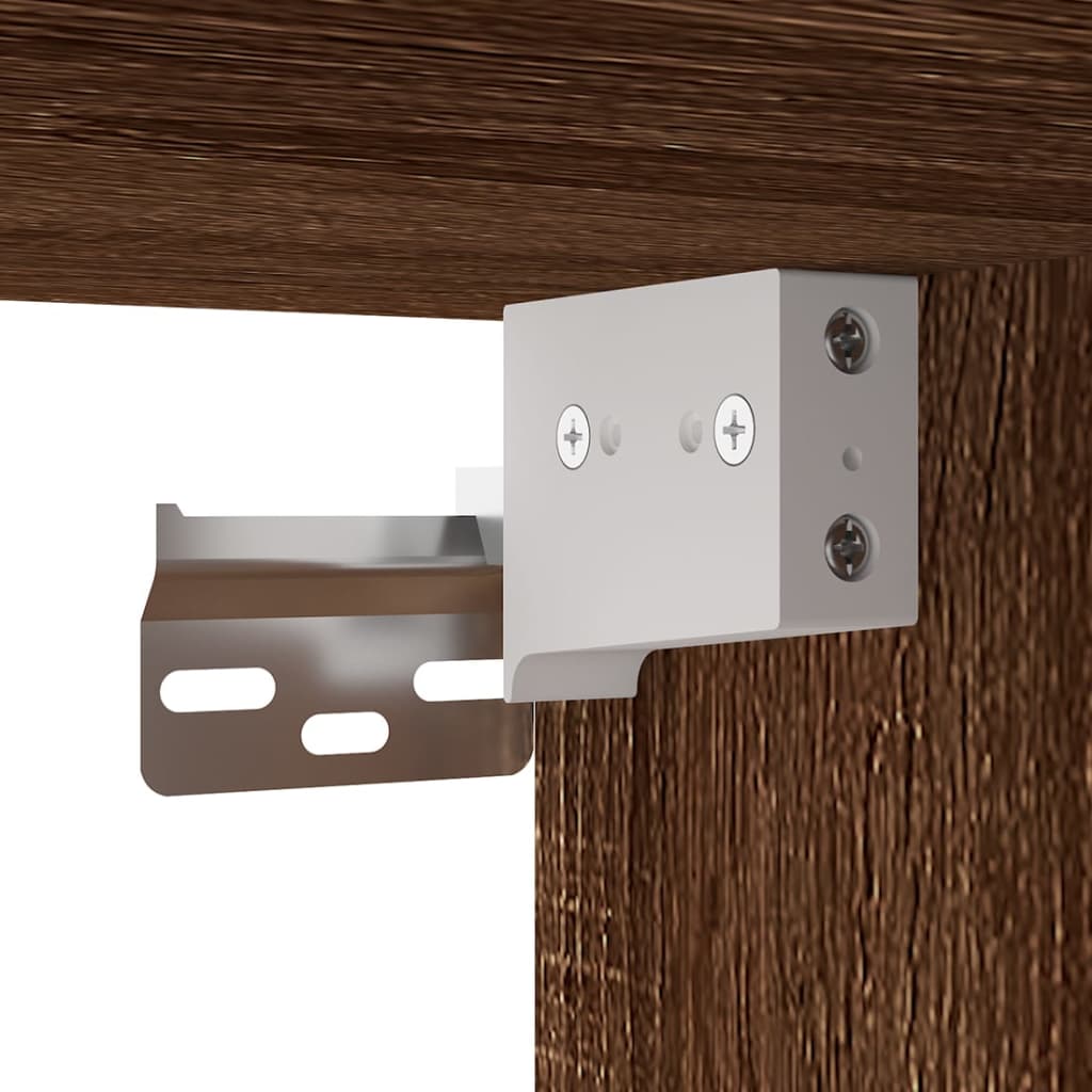 vidaXL 2 Piece TV Cabinet Set Brown Oak Engineered Wood