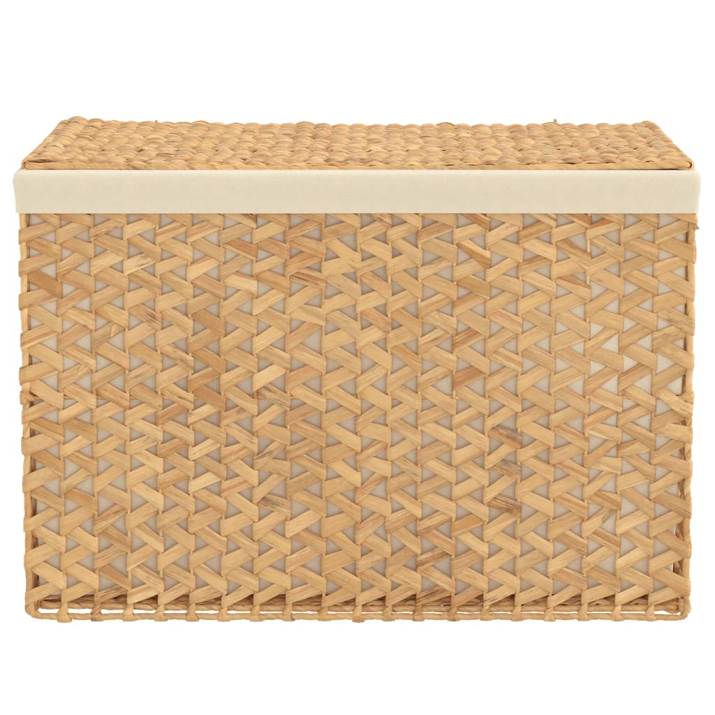 vidaXL Laundry Basket with 3 Sections 75x42.5x52 cm Water Hyacinth