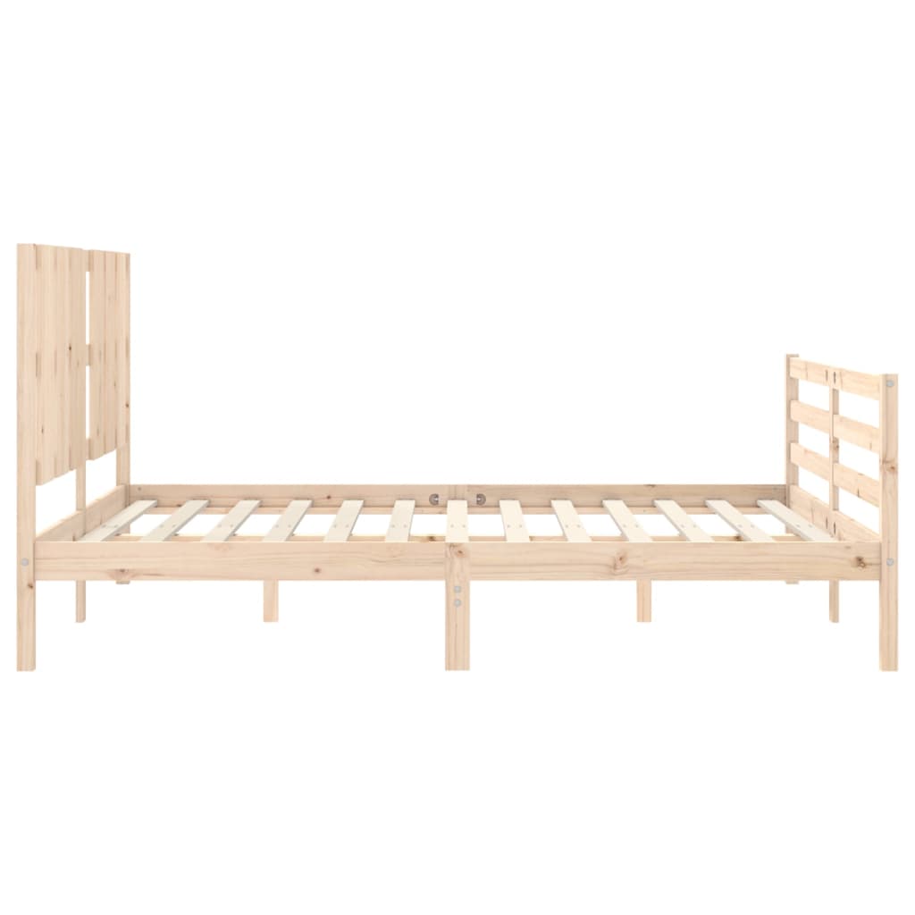 vidaXL Bed Frame without Mattress 150x200 cm Solid Wood