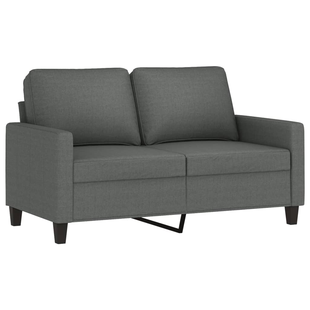 vidaXL 3 Piece Sofa Set with Cushions Dark Grey Fabric