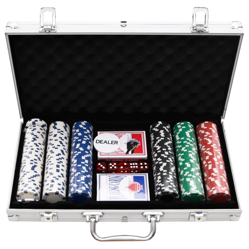 vidaXL Poker Chip Set 300 pcs 11.5 g