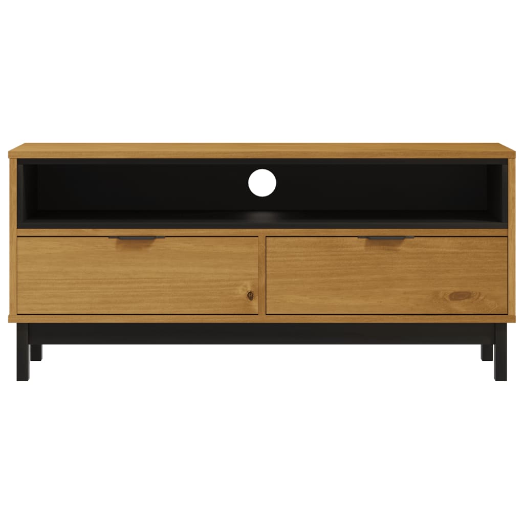 vidaXL TV Cabinet FLAM 110x40x50 cm Solid Wood Pine