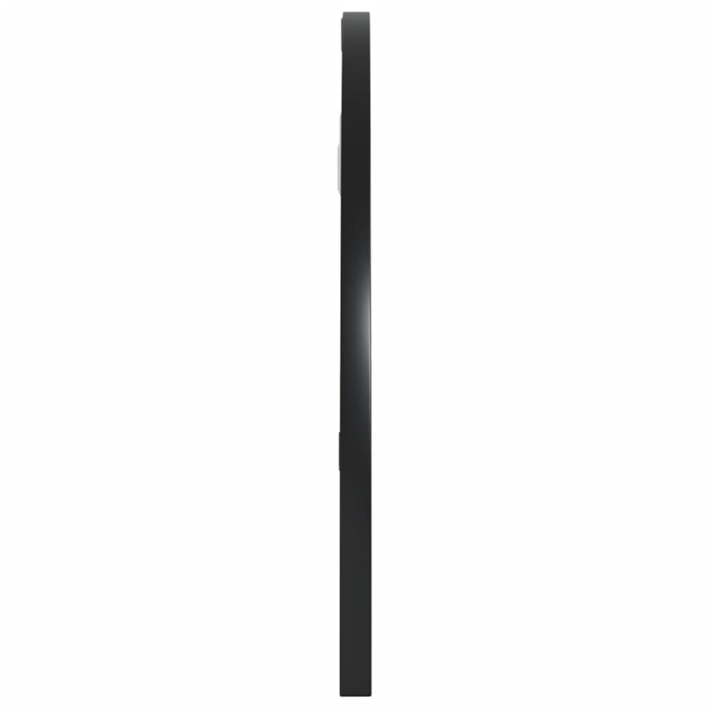vidaXL Wall Mirror Black 60x30 cm Arch Iron