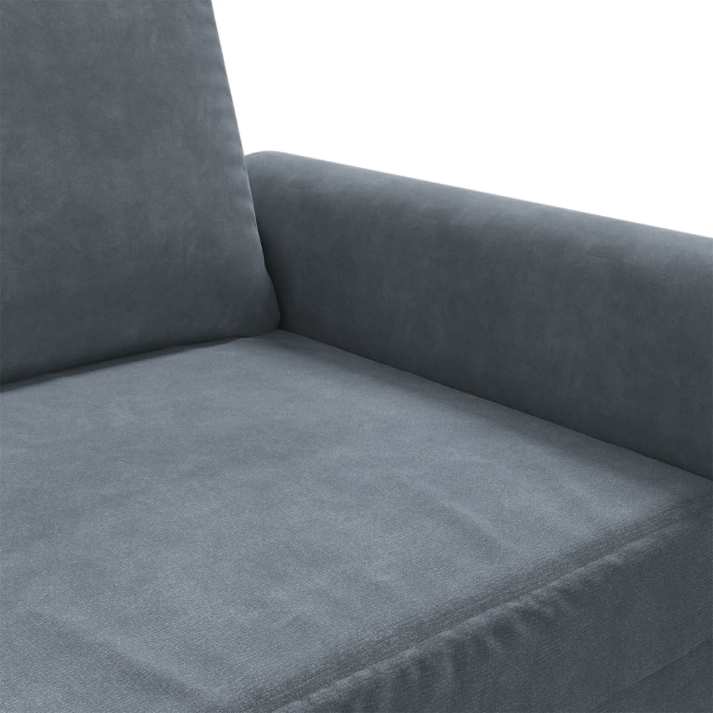 vidaXL Sofa Chair Dark Grey 60 cm Velvet