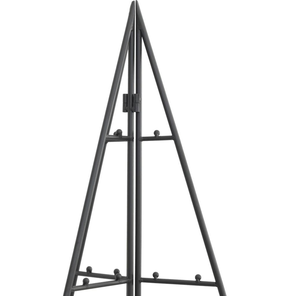 vidaXL Metal Christmas Tree for Decoration Black 180 cm