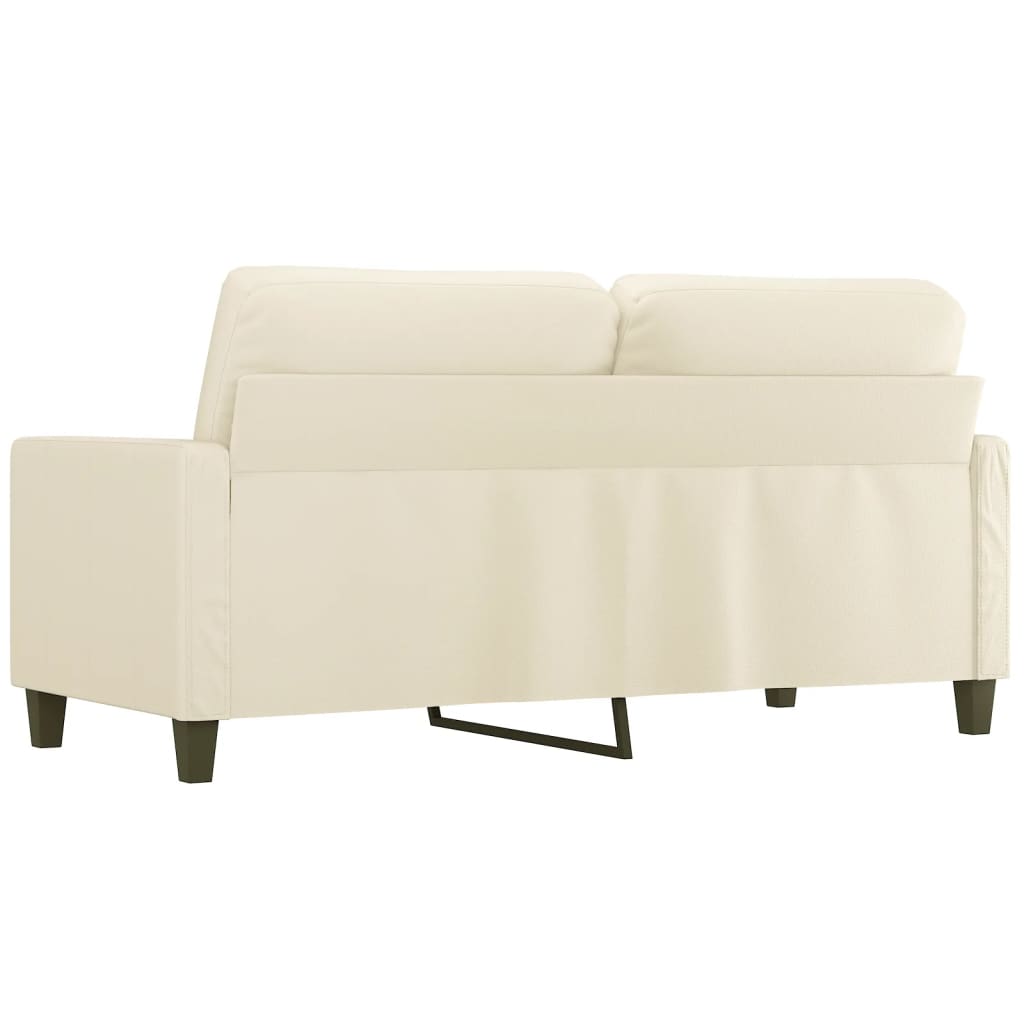 vidaXL 2-Seater Sofa Cream 140 cm Faux Leather