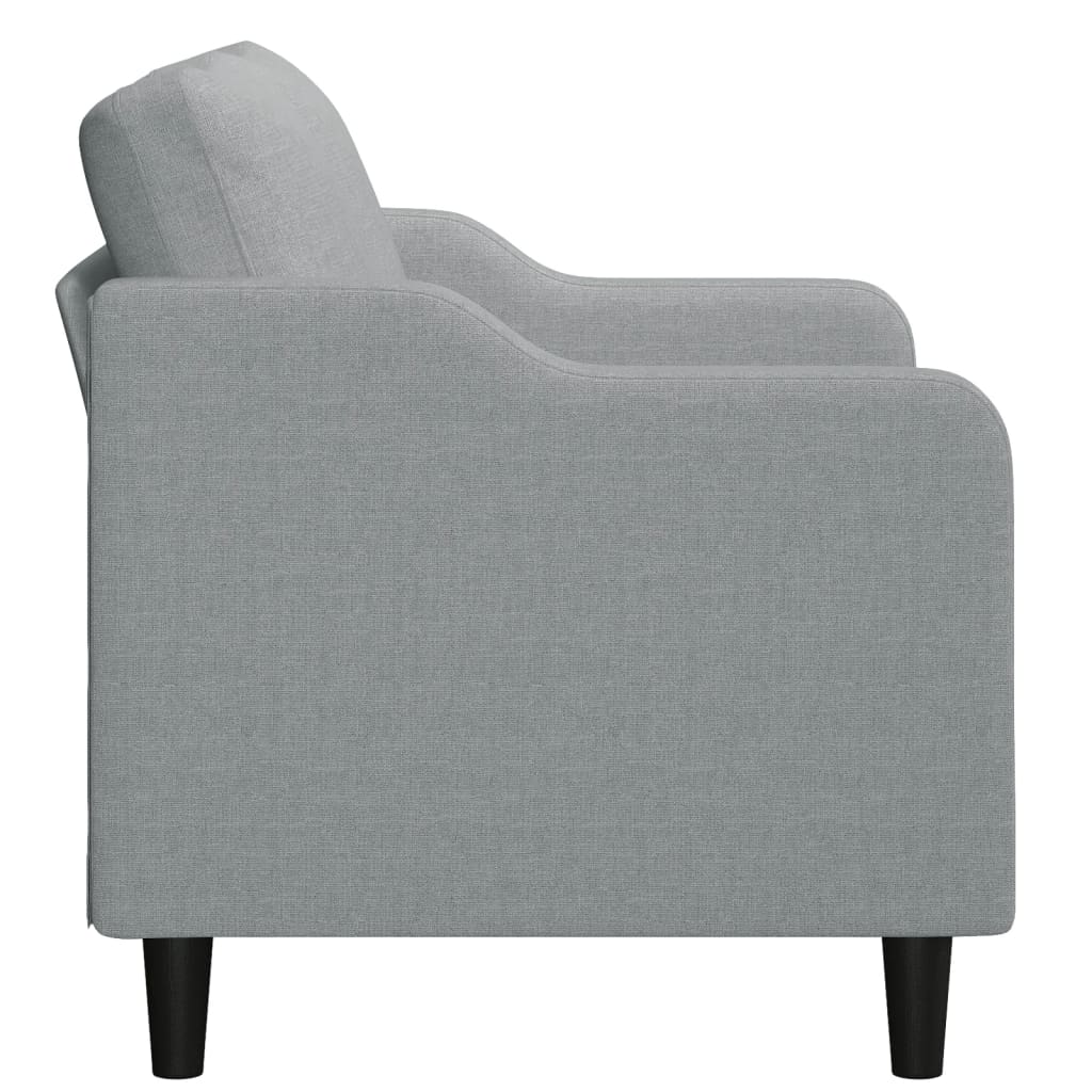 vidaXL 2-Seater Sofa Light Grey 120 cm Fabric