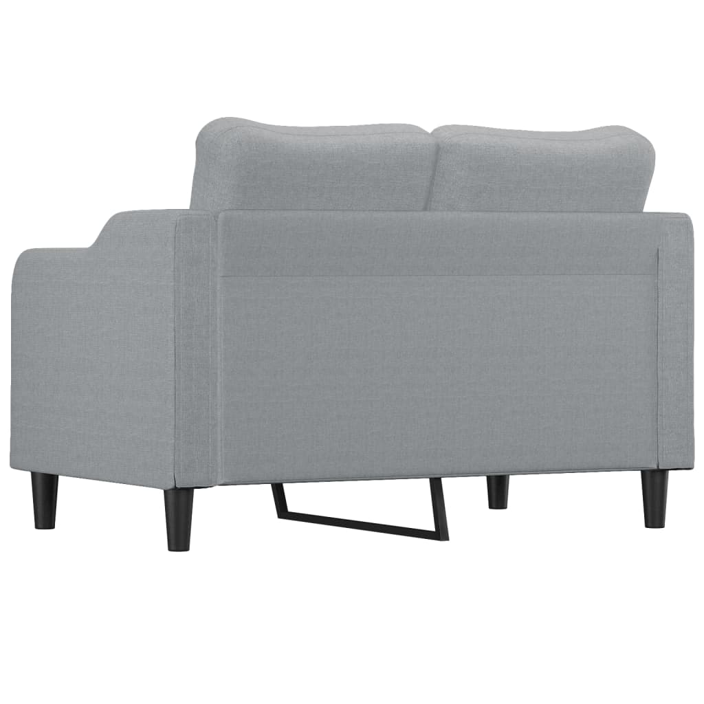 vidaXL 2-Seater Sofa Light Grey 120 cm Fabric