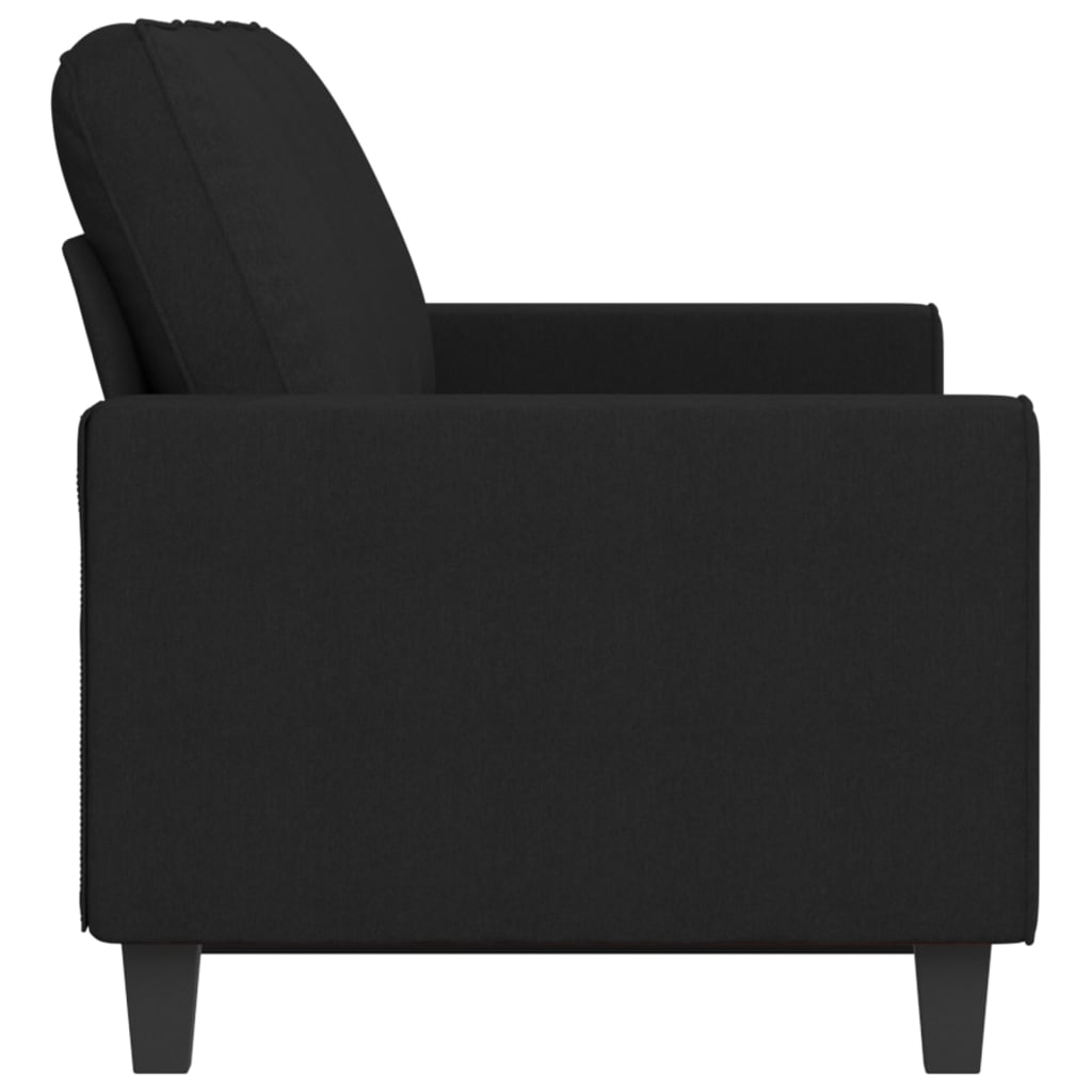 vidaXL 3-Seater Sofa Black 180 cm Fabric