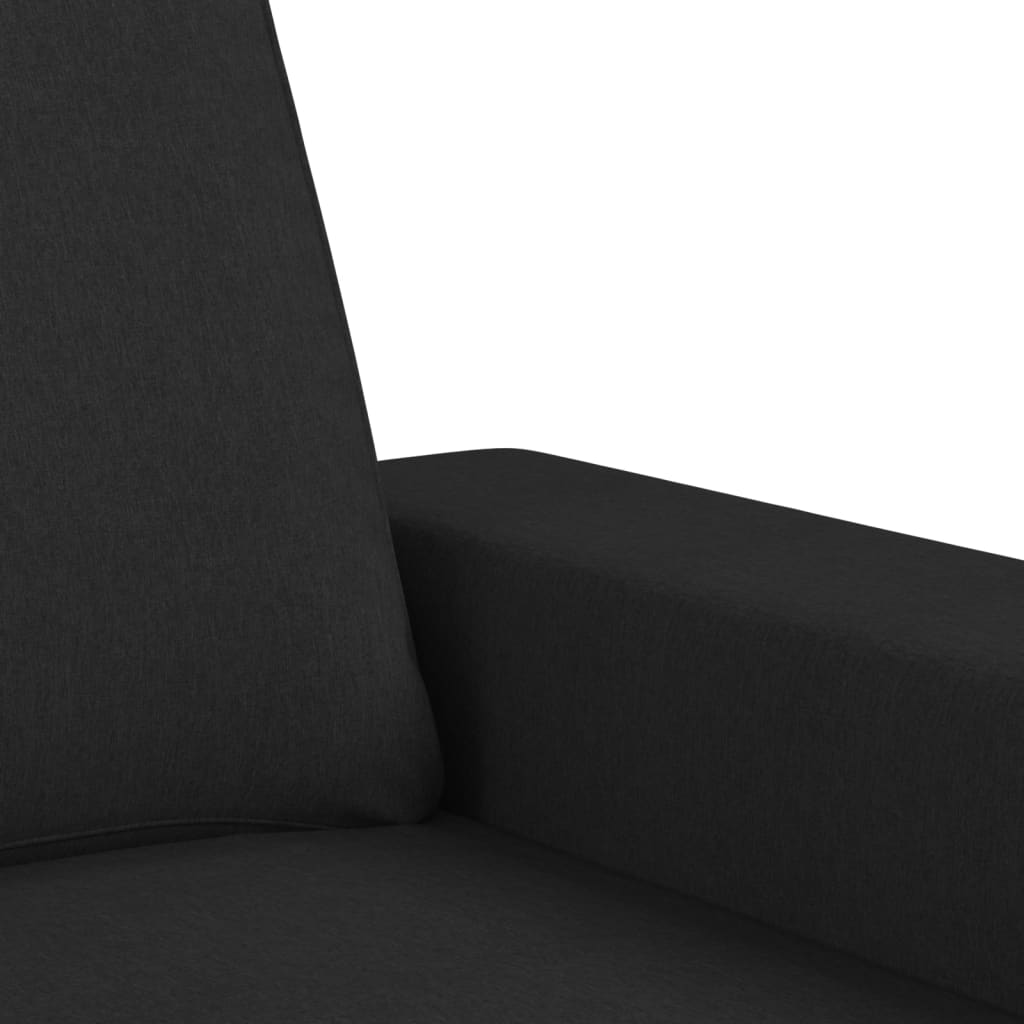 vidaXL 3-Seater Sofa Black 180 cm Fabric