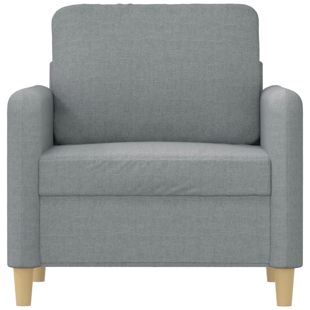 vidaXL Sofa Chair Light Grey 60 cm Fabric
