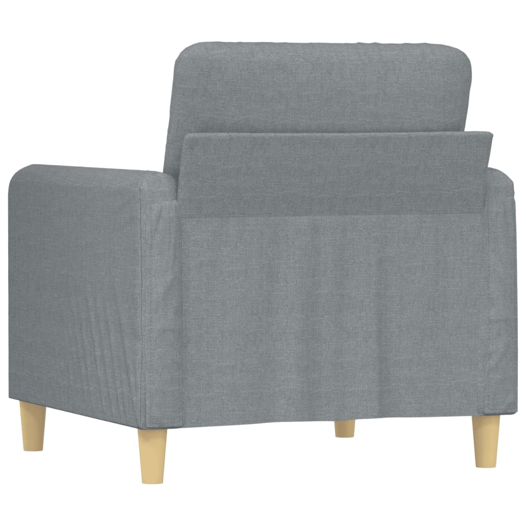 vidaXL Sofa Chair Light Grey 60 cm Fabric