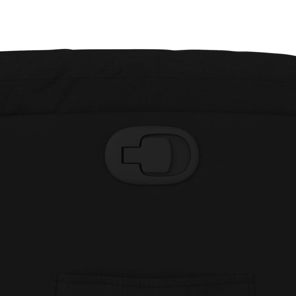 vidaXL Stand up Massage Recliner Chair Black Fabric