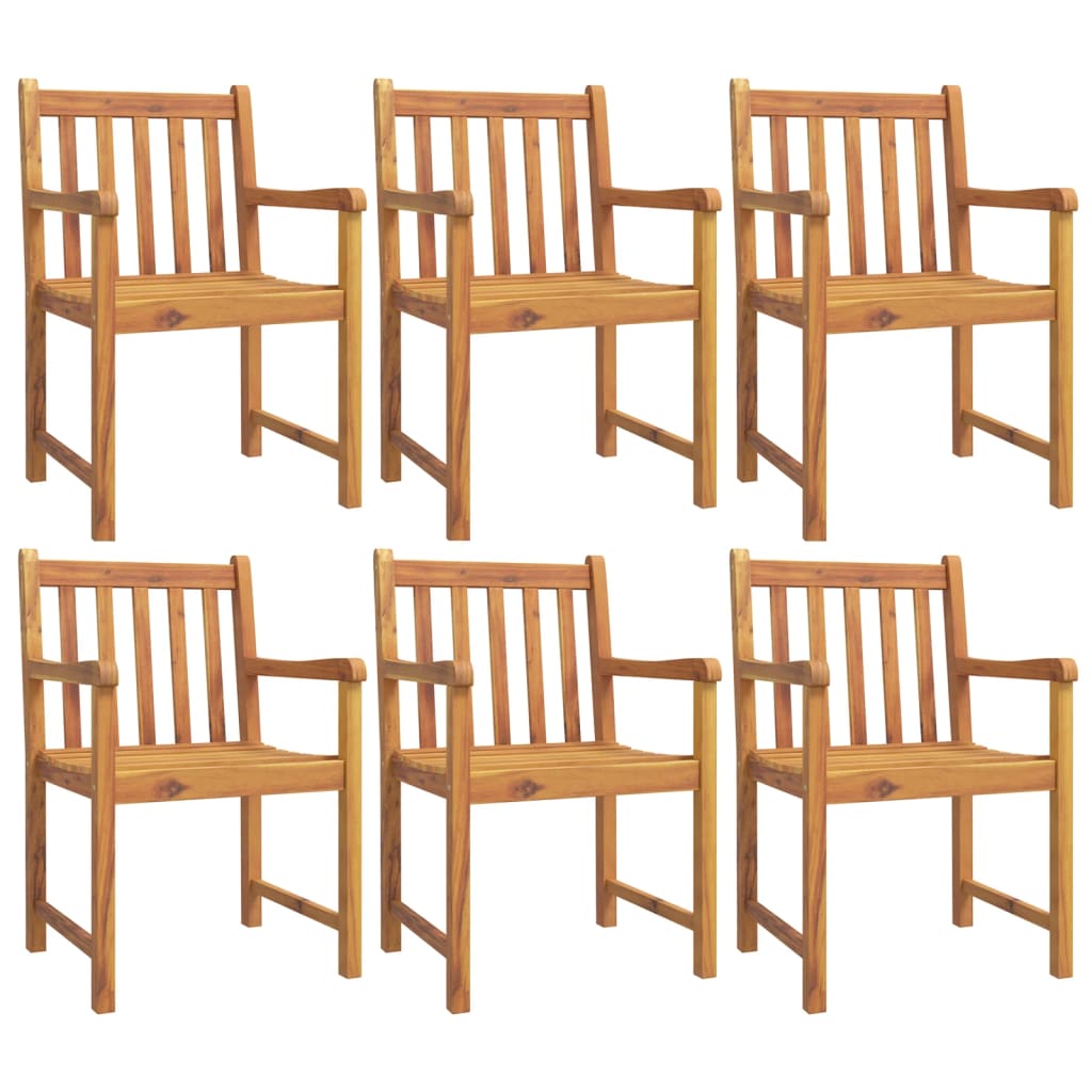 vidaXL 7 Piece Garden Dining Set Solid Wood Acacia
