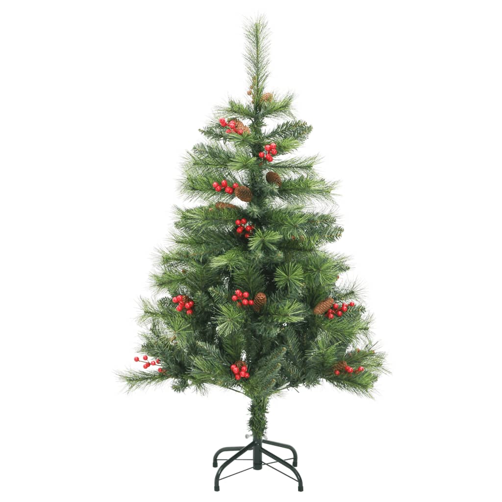 vidaXL Artificial Hinged Christmas Tree 150 LEDs 150 cm