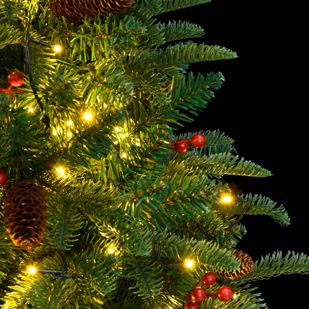 vidaXL Artificial Hinged Christmas Tree 150 LEDs 120 cm