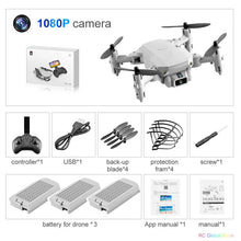 Load image into Gallery viewer, Mini RC Drone with 4K HD Camera WiFi FPV UAV Aerial Photography Helicopter Foldable LED Light Quadrocopter Quality Toy AOSST
