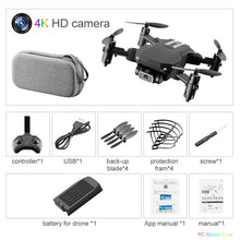 Load image into Gallery viewer, Mini RC Drone with 4K HD Camera WiFi FPV UAV Aerial Photography Helicopter Foldable LED Light Quadrocopter Quality Toy AOSST
